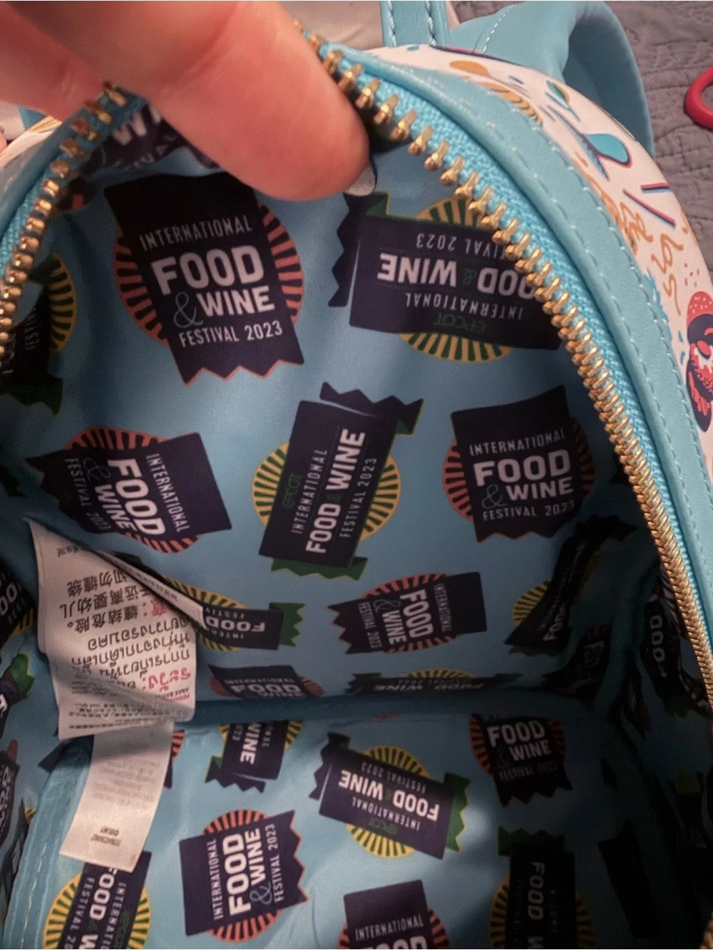 Loungefly Disney Food & Wine Festival 2023 Mini Backpack.